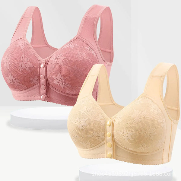 Cotton Linned Front Open Wireless Bra