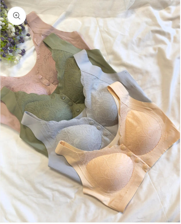 V Cut Front Open Bralet