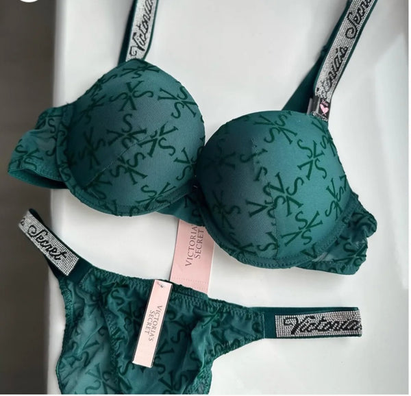 Victoria Secret  Studded Bra Set