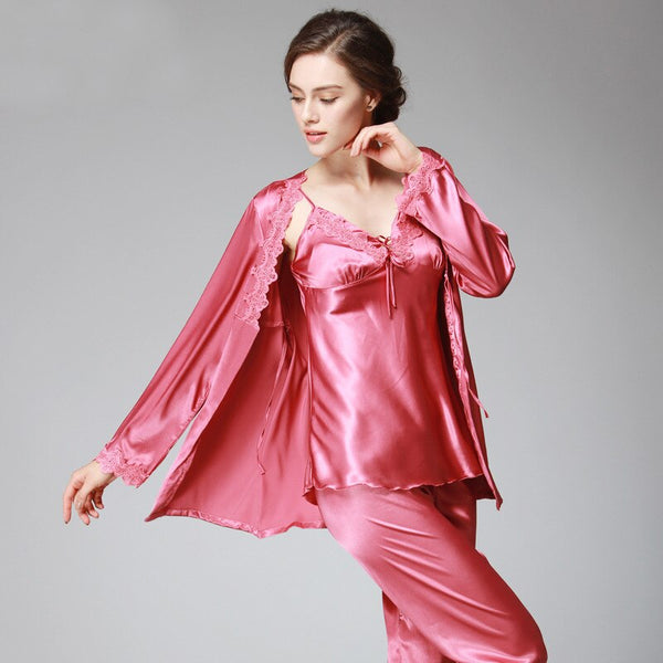 Lazy Comfort 3 Piece Silk Pj